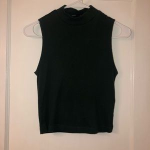 TOPSHOP Sleeveless High-Neck Crop Top Size 6